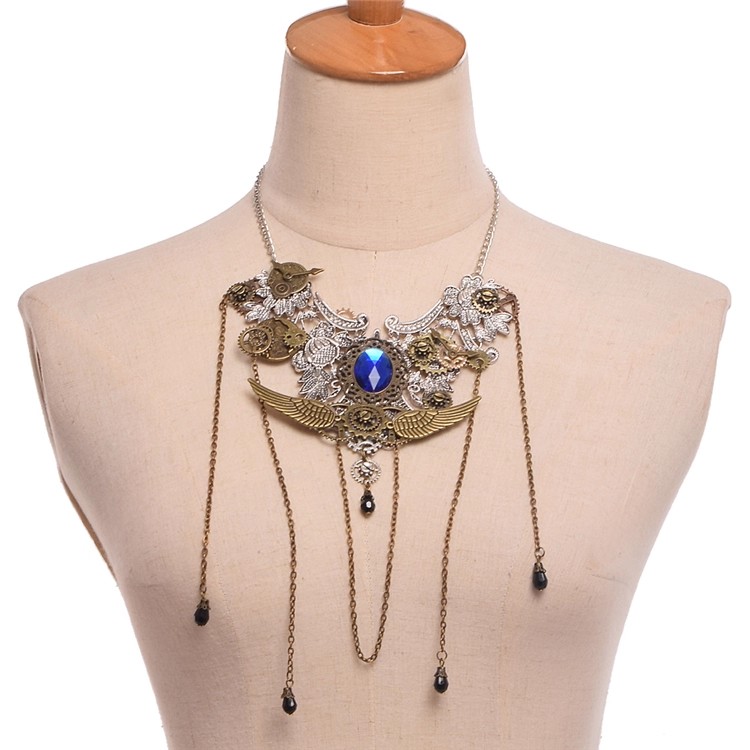 Street Fashion Europe - Vintage Personalized Steampunk Gear Pendant Necklace