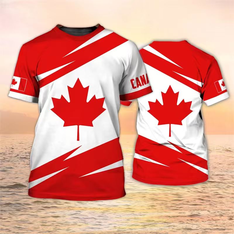 Street Fashion For Short Guys - Canada Flag Soldier Camo Skull 3D