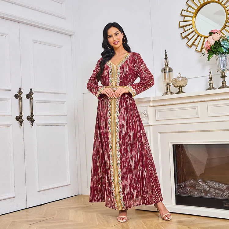 Street Fashion Dubai - Muslim Women's Hot Gold Bead Tube