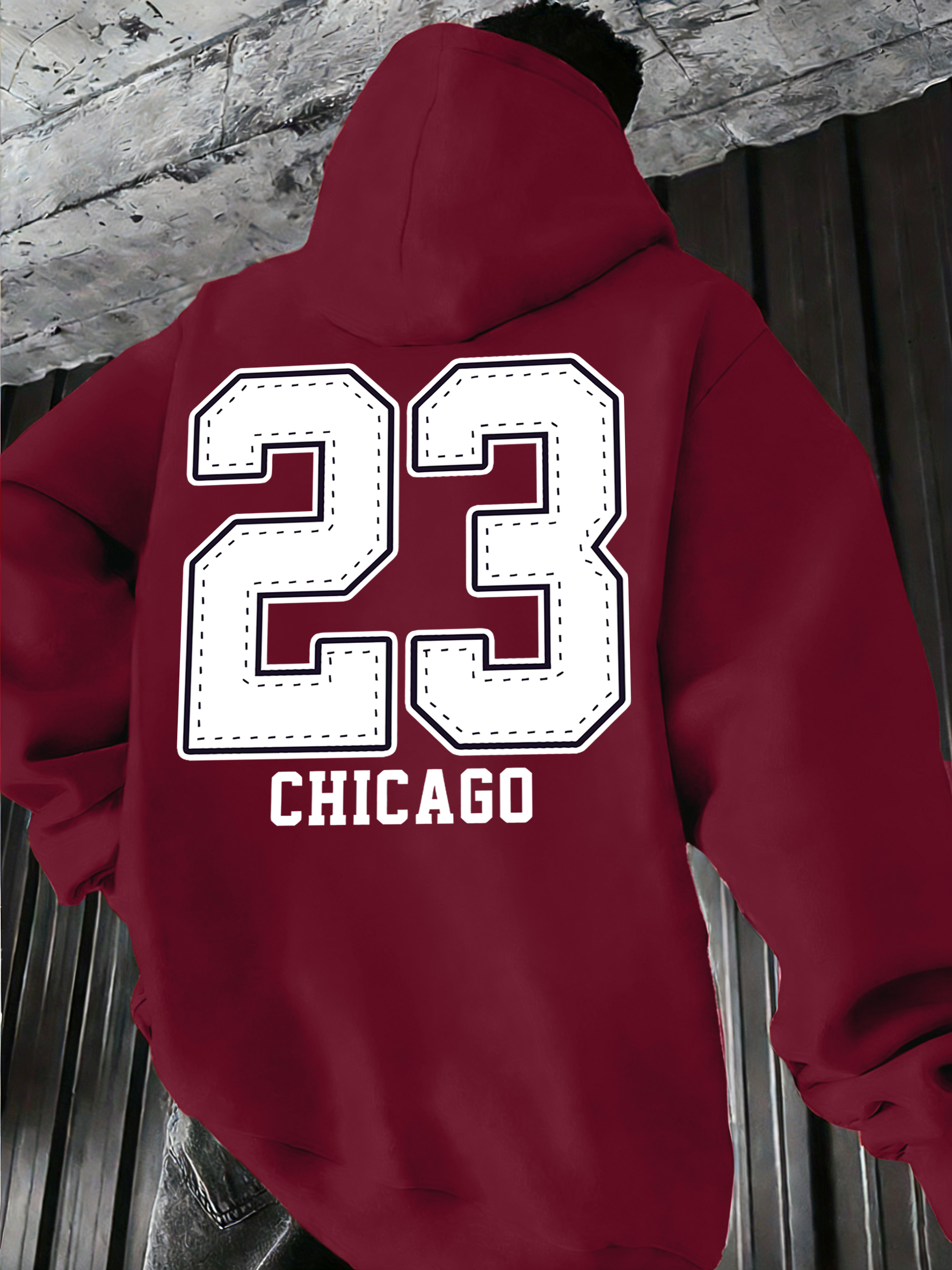 Street Fashion Chicago - Chicago Number 23 Prints Pocket Hoodie
