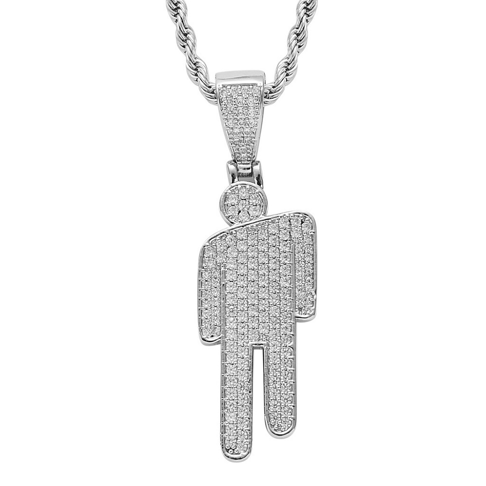 Fashion Street Singapore - Hip Hop Necklace Stainless Steel Skew