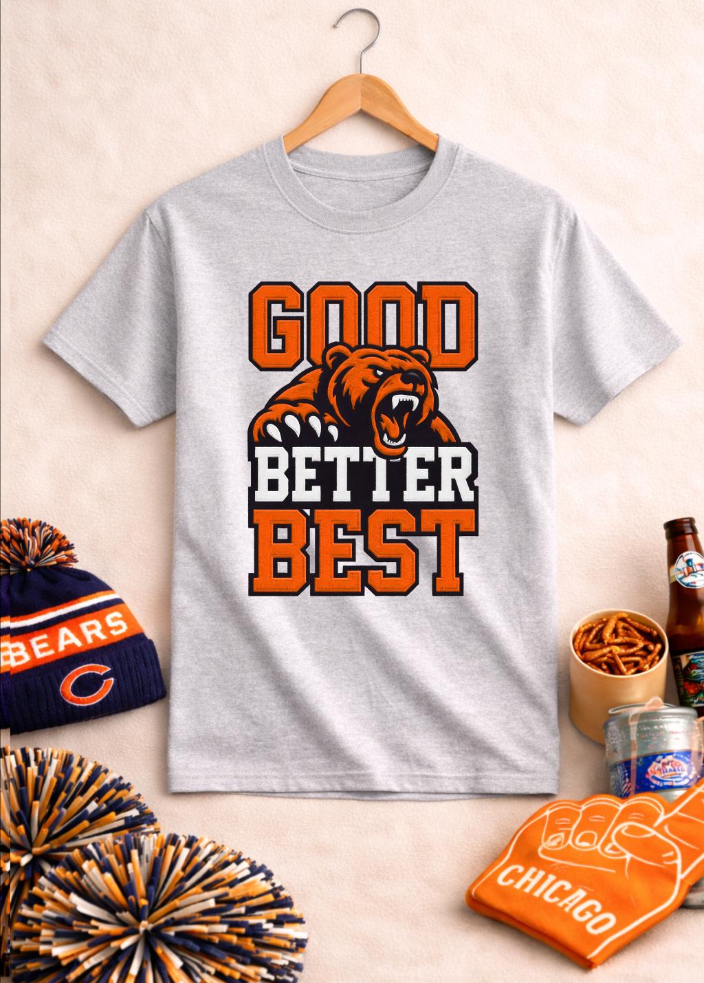 Good Better Best Bear T Shirt  - مراجعة Street Fashion Chicago وسعره
