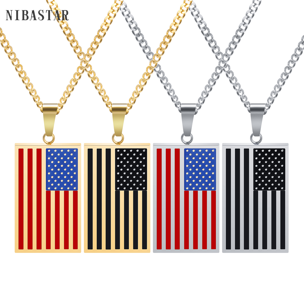 Classic US Flag Pendants & Nec - مراجعة Street Fashion Mood وسعره
