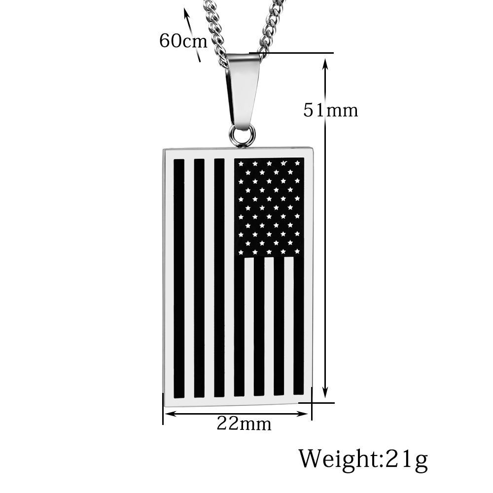 Classic US Flag Pendants & Nec - مراجعة Street Fashion Mood وسعره