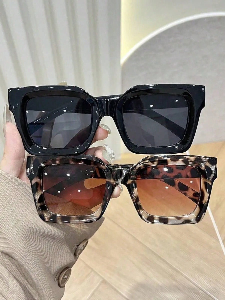 1/3pcs Geometric Oversized Ful - مراجعة Street Fashion Photography وسعره