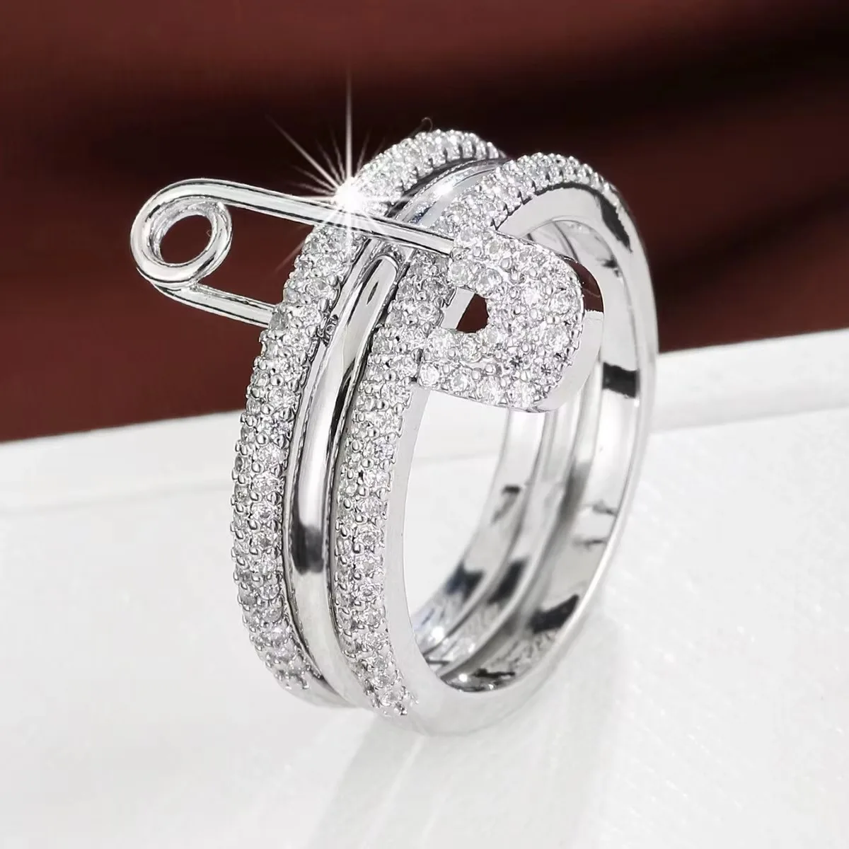 Paperclip zircon style ring st - مراجعة Street Fashion Mood وسعره