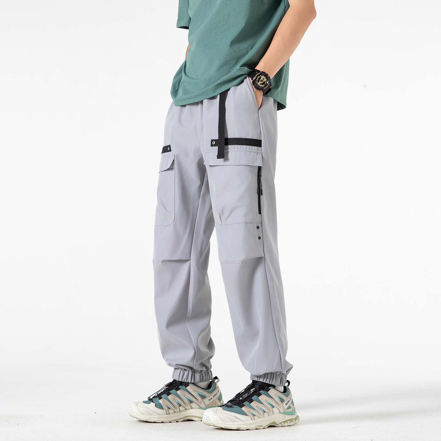 All Seasons Men's Cargo Pants  - مراجعة Street Fashion Baggy وسعره