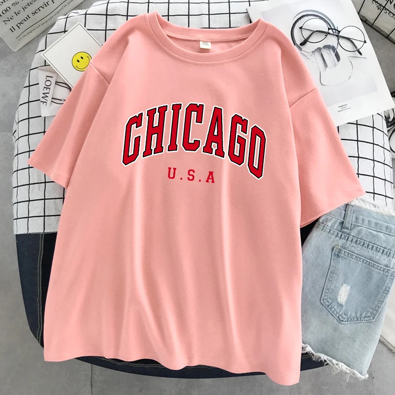 Chicago Usa City Letter Graphi - مراجعة Street Fashion Chicago وسعره