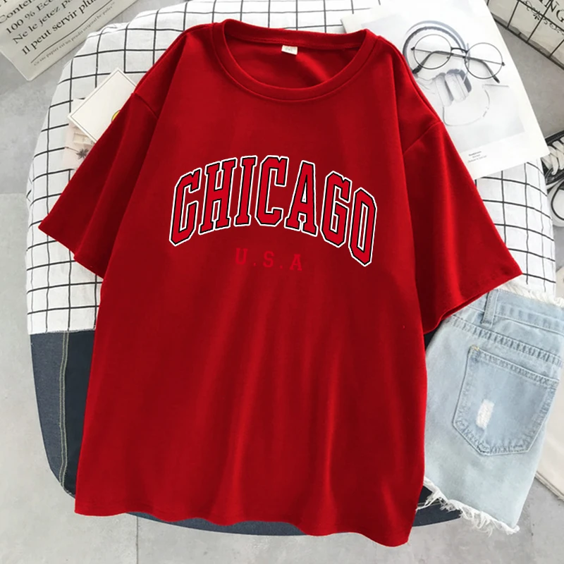 Chicago Usa City Letter Graphi - مراجعة Street Fashion Chicago وسعره