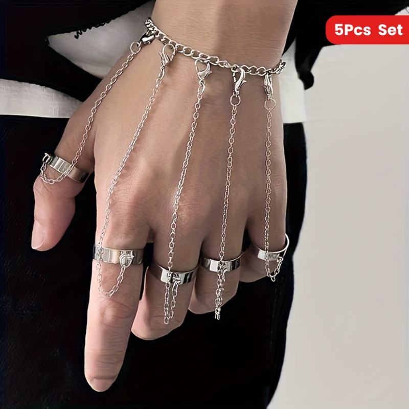Fashion Finger Ring Bracelet f - مراجعة Street Fashion Mood وسعره