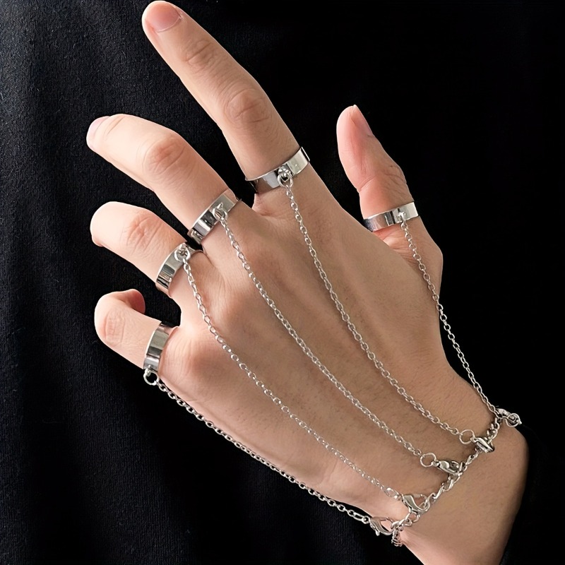 Fashion Finger Ring Bracelet f - مراجعة Street Fashion Mood وسعره
