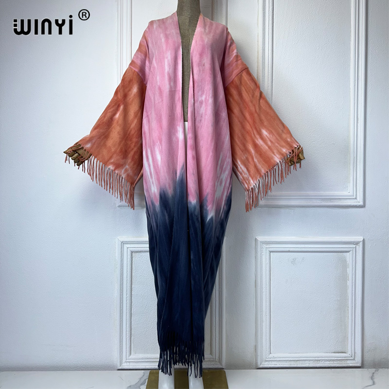 WINYI Tie-dyed winter tassel c - مراجعة Street Fashion Dubai وسعره