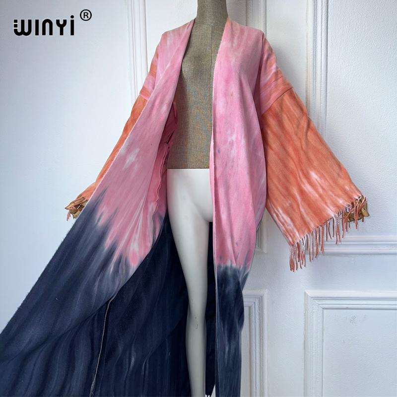 WINYI Tie-dyed winter tassel c - مراجعة Street Fashion Dubai وسعره