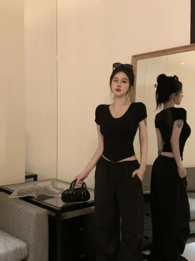 Back-length Tops Woman Black C - مراجعة Street Fashion Reviews وسعره