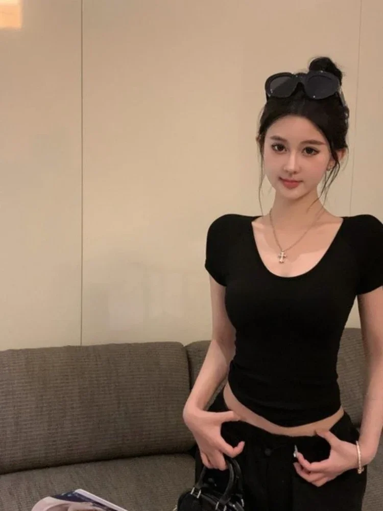 Back-length Tops Woman Black C - مراجعة Street Fashion Reviews وسعره