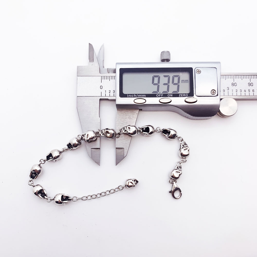 Skulls Link Chain Bracelets Pu - مراجعة Street Fashion Europe وسعره