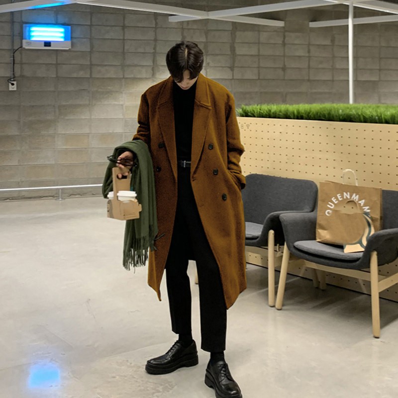 Trench Beige Coat Mens Section - مراجعة Street Fashion Reviews وسعره
