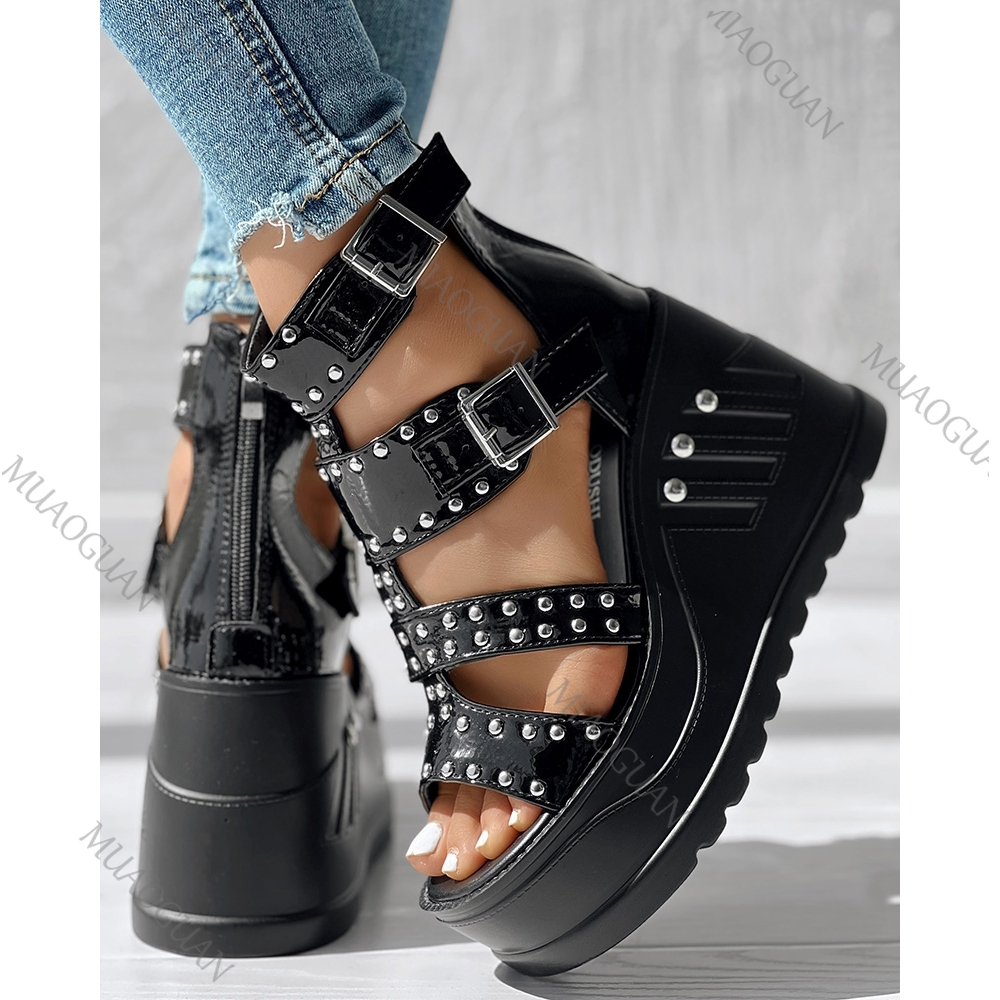 Fashion Women Peep Toe Black S - مراجعة Street Fashion Designers وسعره