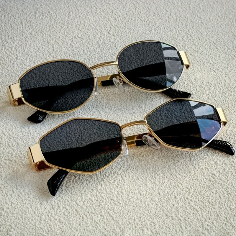 2pcs Summer Trendy Glasses Set - مراجعة Street Fashion Photography وسعره