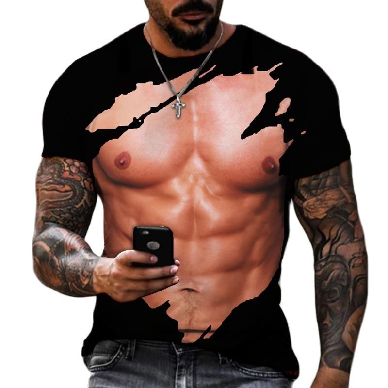 Summer Fashion Men's 3D Printe - مراجعة Street Fashion For Short Guys وسعره