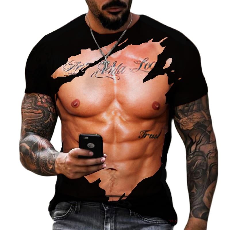 Summer Fashion Men's 3D Printe - مراجعة Street Fashion For Short Guys وسعره