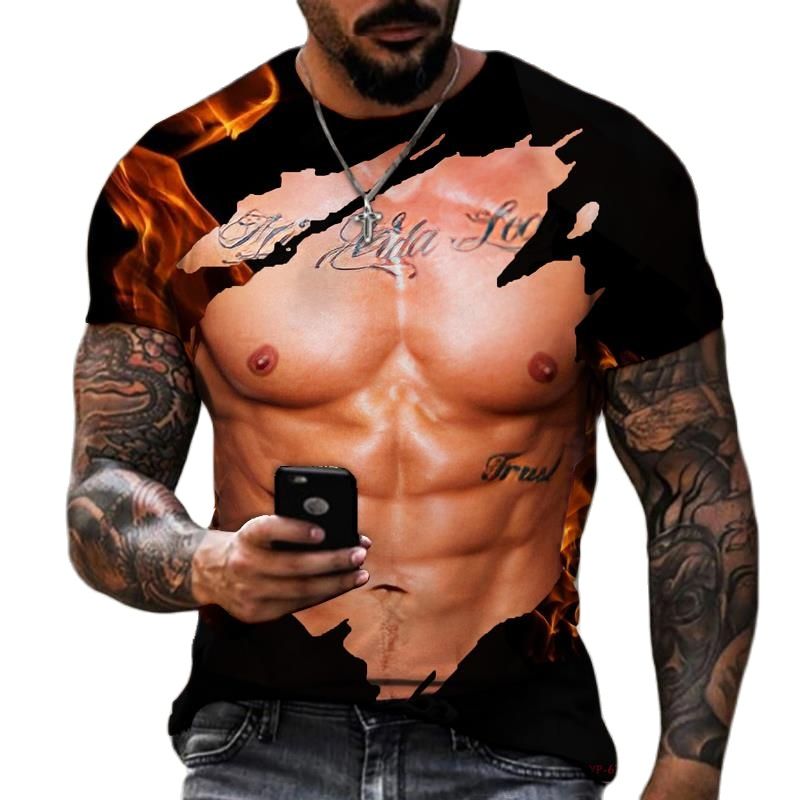 Summer Fashion Men's 3D Printe - مراجعة Street Fashion For Short Guys وسعره