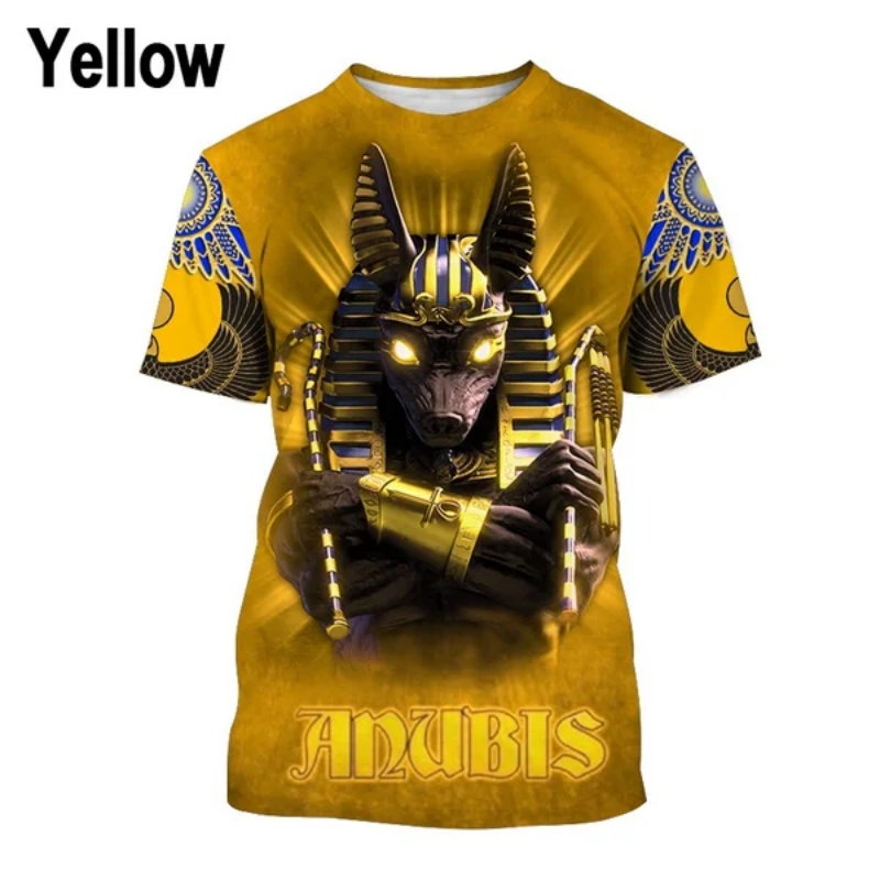 3D Printed Pharaoh Anubis T-Sh - مراجعة Street Fashion Egypt وسعره