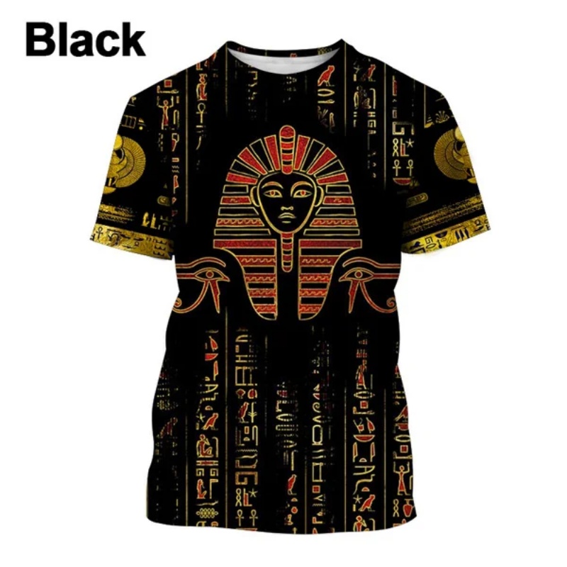 3D Printed Pharaoh Anubis T-Sh - مراجعة Street Fashion Egypt وسعره