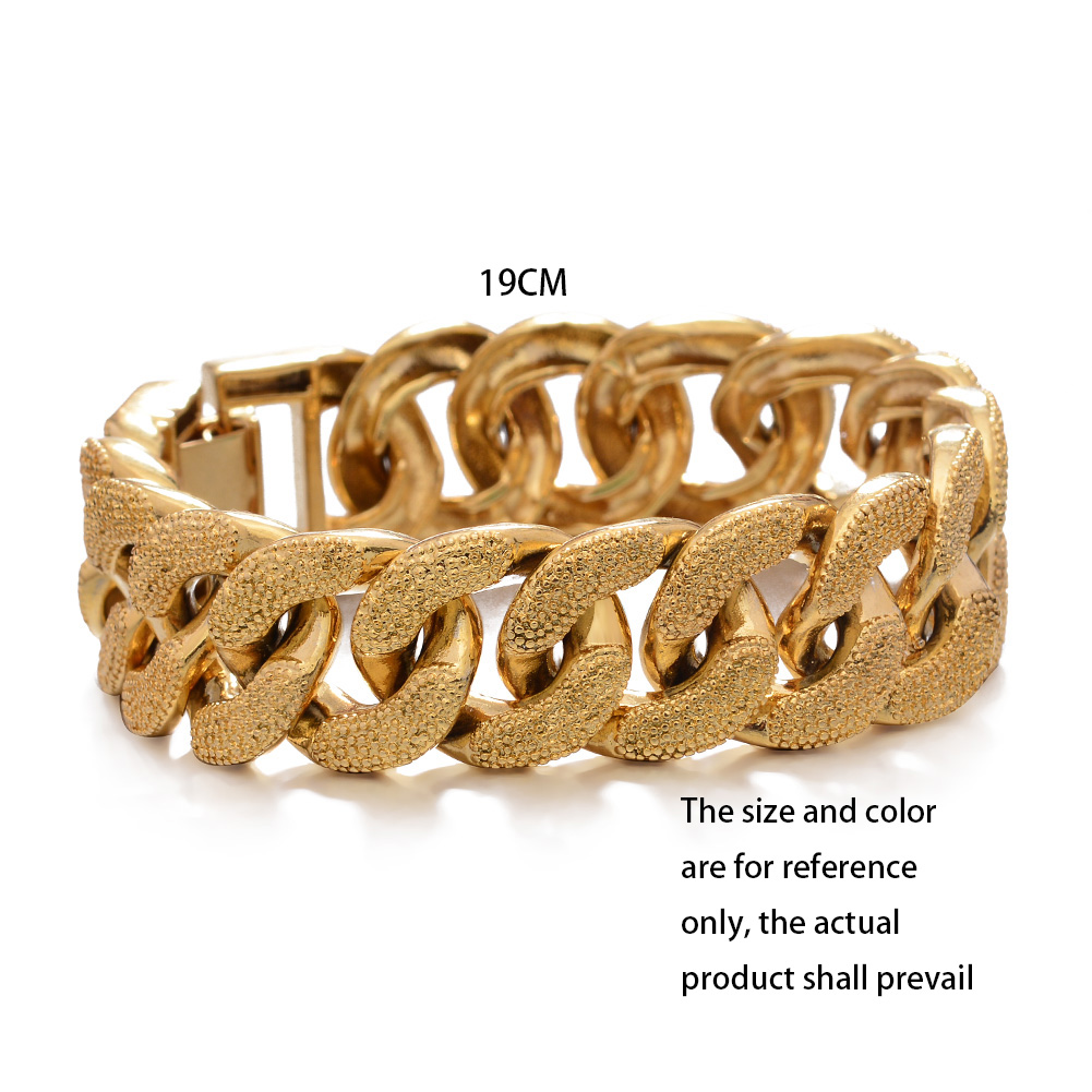 18k Dubai Gold Color  Bracelet - مراجعة Street Fashion Dubai وسعره