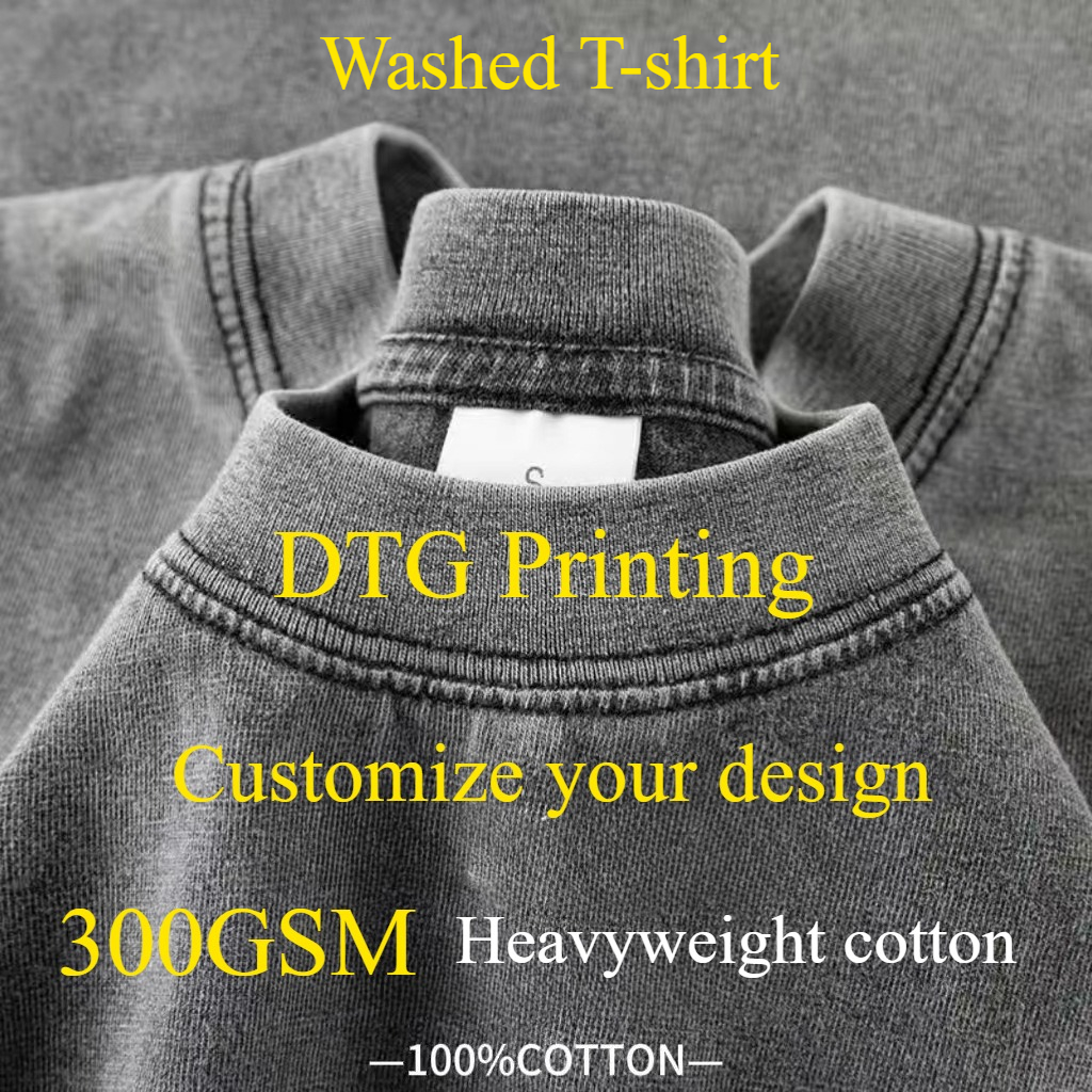 Custom Design DTG Printing Men - مراجعة Street Fashion Baggy وسعره