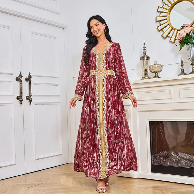 Muslim Women's Hot Gold Bead T - مراجعة Street Fashion Dubai وسعره