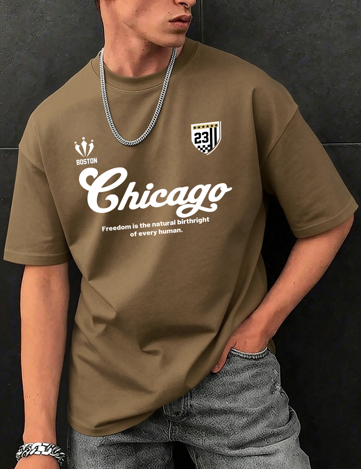 Boston Chicago Number 23 Print - مراجعة Street Fashion Chicago وسعره