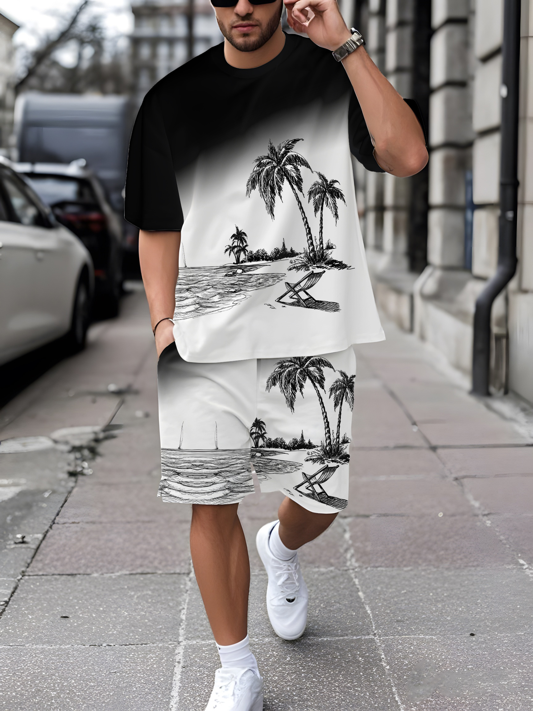 2026 Summer New Men's Short-Sl - مراجعة Street Fashion Designers وسعره