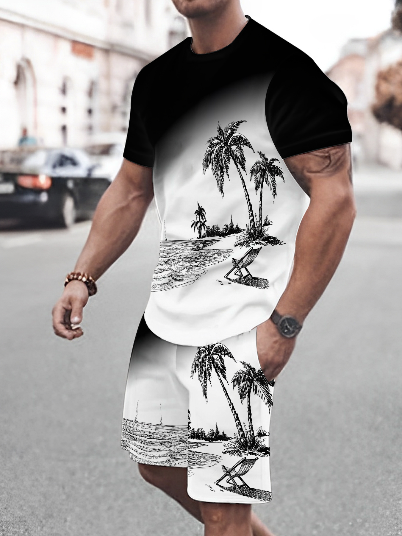 2026 Summer New Men's Short-Sl - مراجعة Street Fashion Designers وسعره