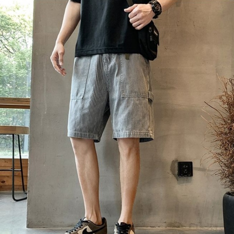 Short Jeans Pants for Men Blue - مراجعة Street Fashion Baggy وسعره