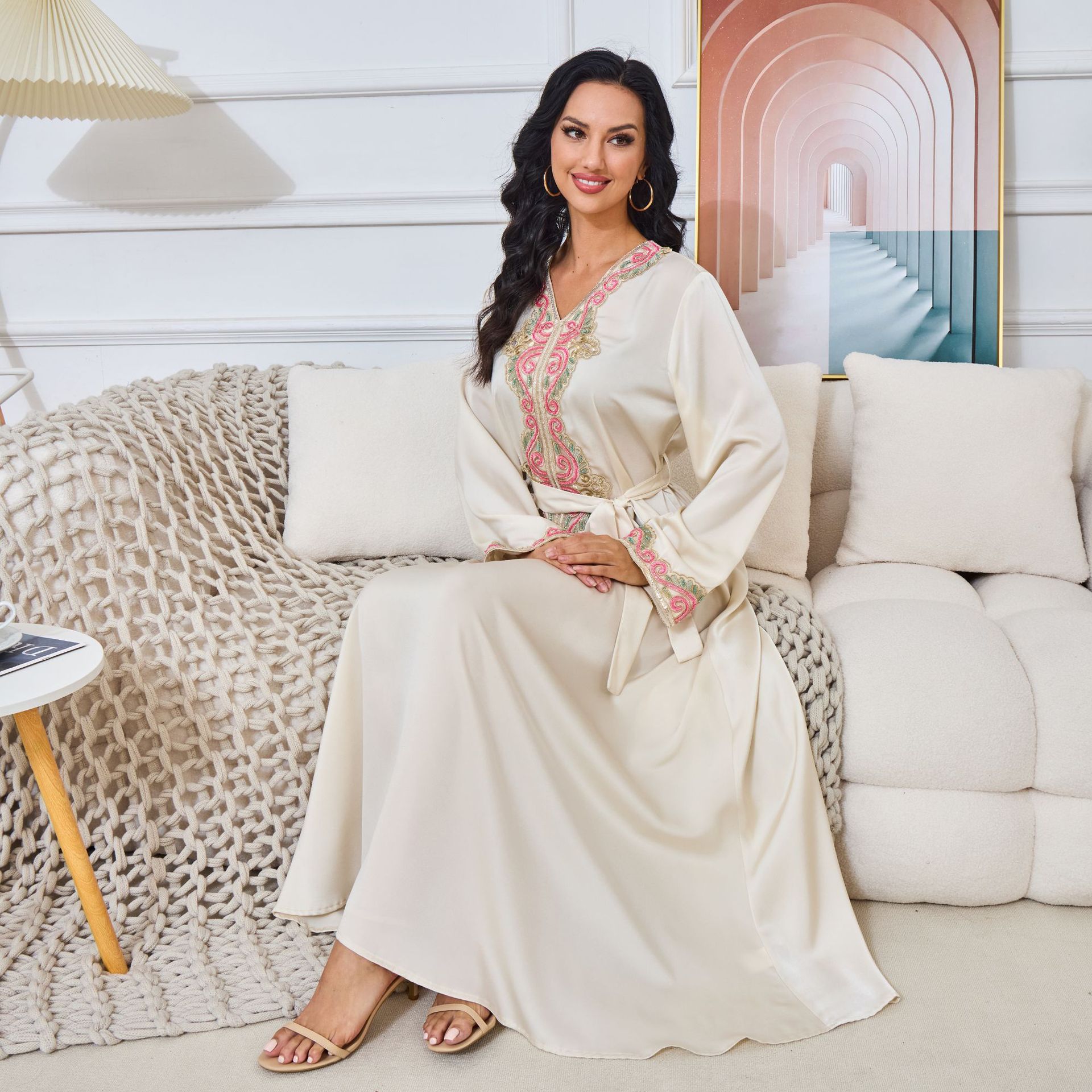 Arabian Clothing Beaded Embroi - مراجعة Street Fashion Dubai وسعره