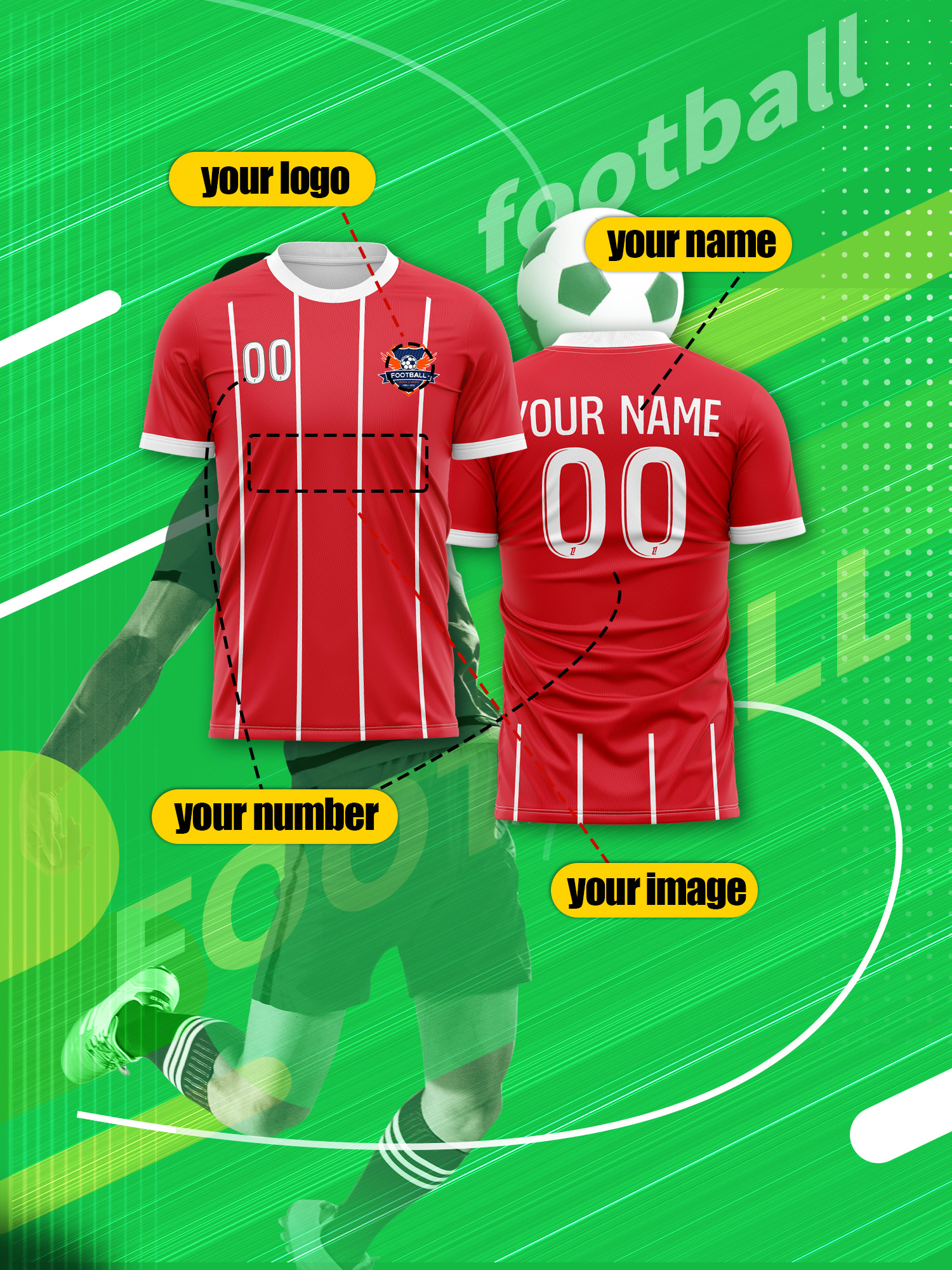 Custom Photo Name Number Socce - مراجعة Street Fashion Outfit For Men وسعره