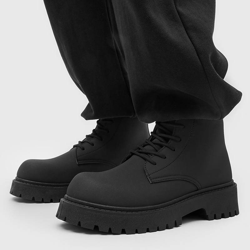 100%Genuine Leather Mens Boots - مراجعة Street Fashion Designers وسعره
