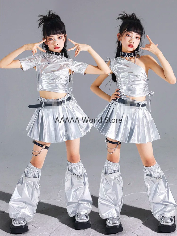 Cosplay Silver Crop Top Pleate - مراجعة Street Fashion Europe وسعره