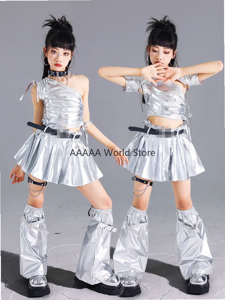 Cosplay Silver Crop Top Pleate - مراجعة Street Fashion Europe وسعره
