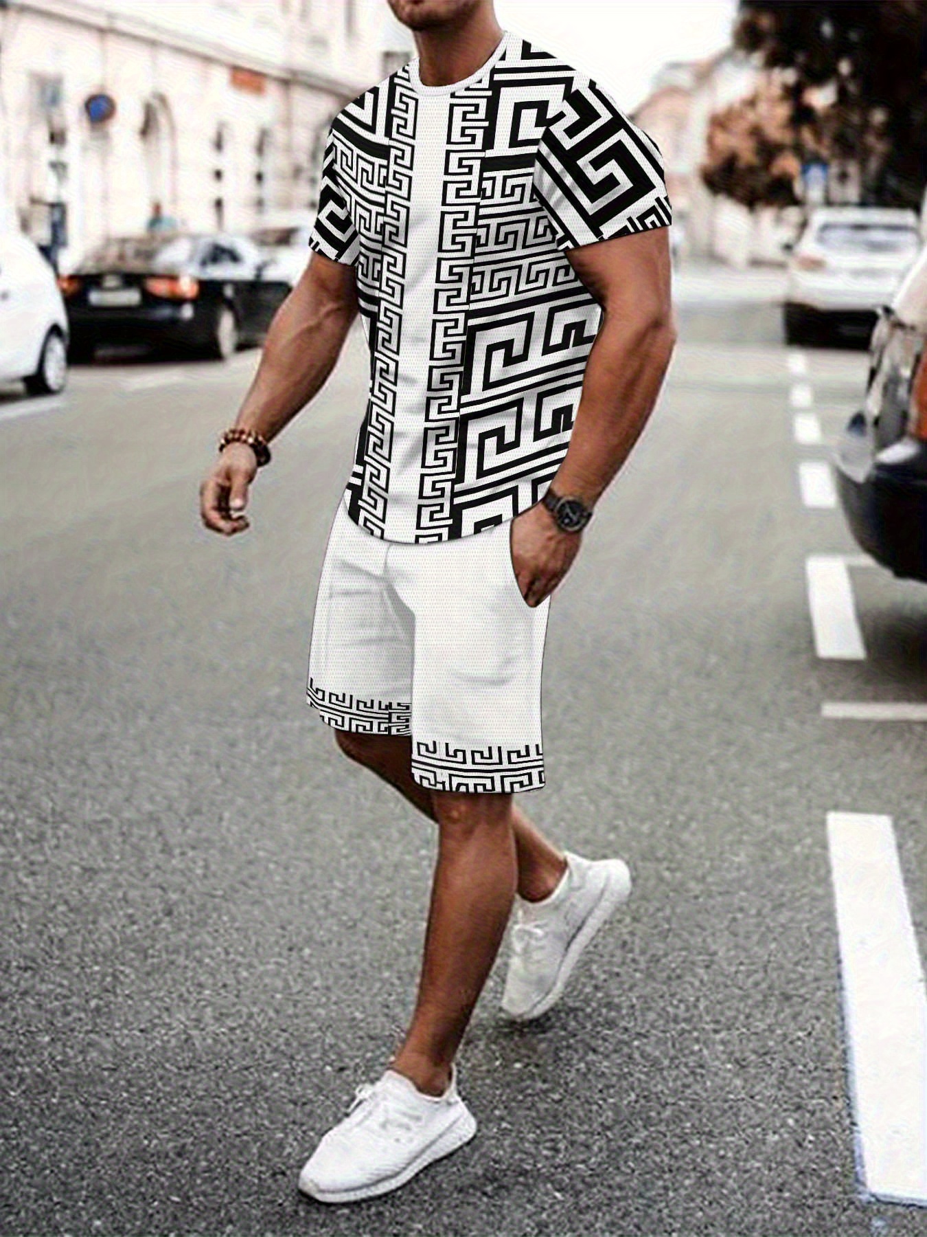 New Plus Size Men's T-shirt An - مراجعة Street Fashion Clothes وسعره