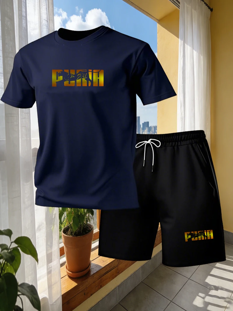 Summer men's sports short slee - مراجعة Street Fashion Outfit For Men وسعره