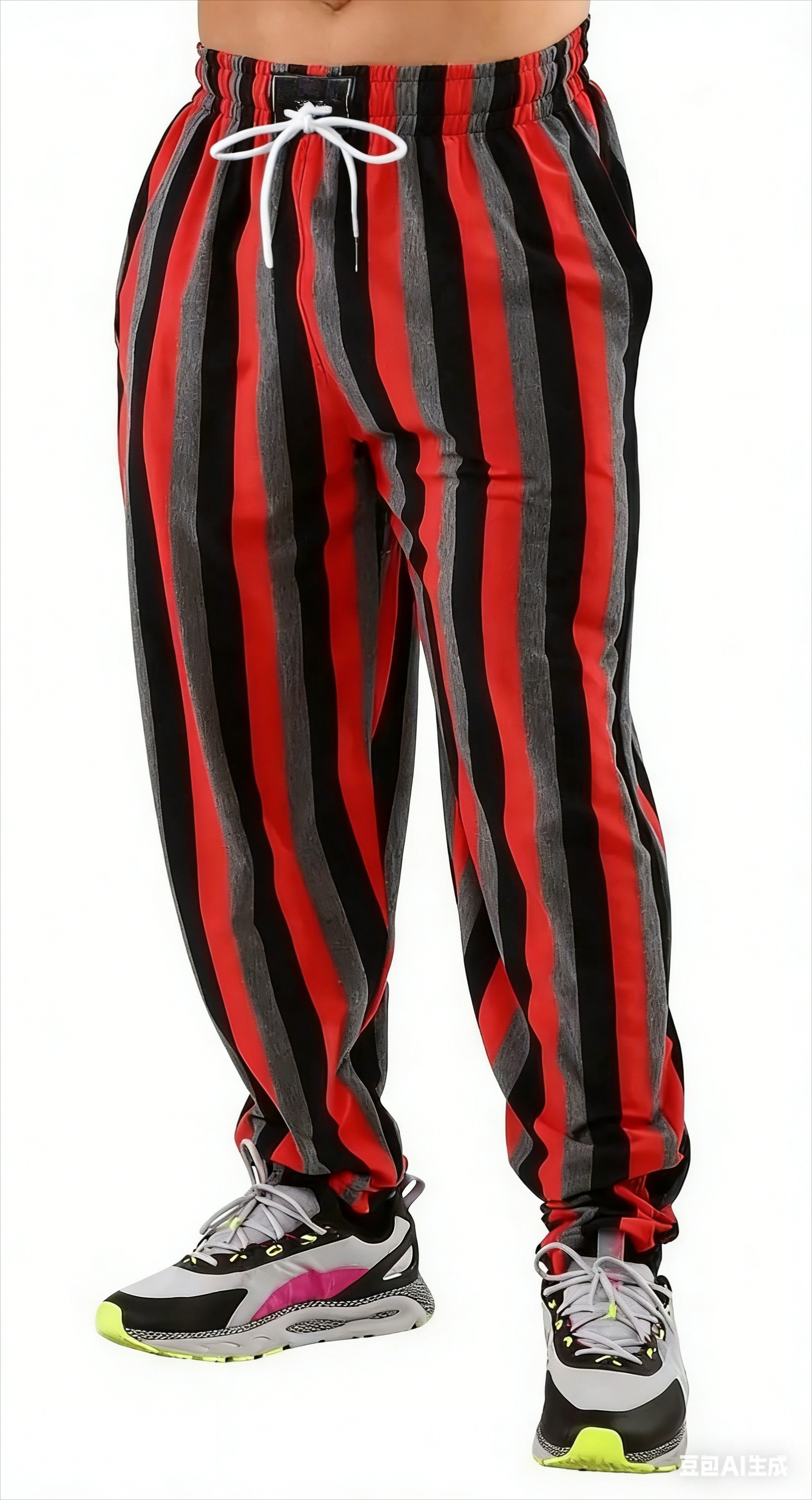 Men's Black Gray Striped Jogge - مراجعة Running Pant Jogger وسعره