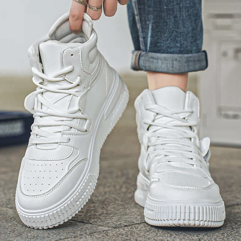 Women's White High-Top Platfor - مراجعة Street Fashion Essentials وسعره