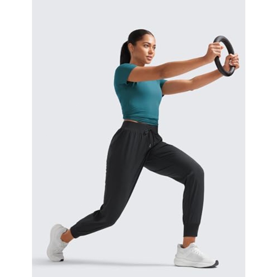 CRZ YOGA Women's Lightweight W - مراجعة Running Pant Jogger وسعره