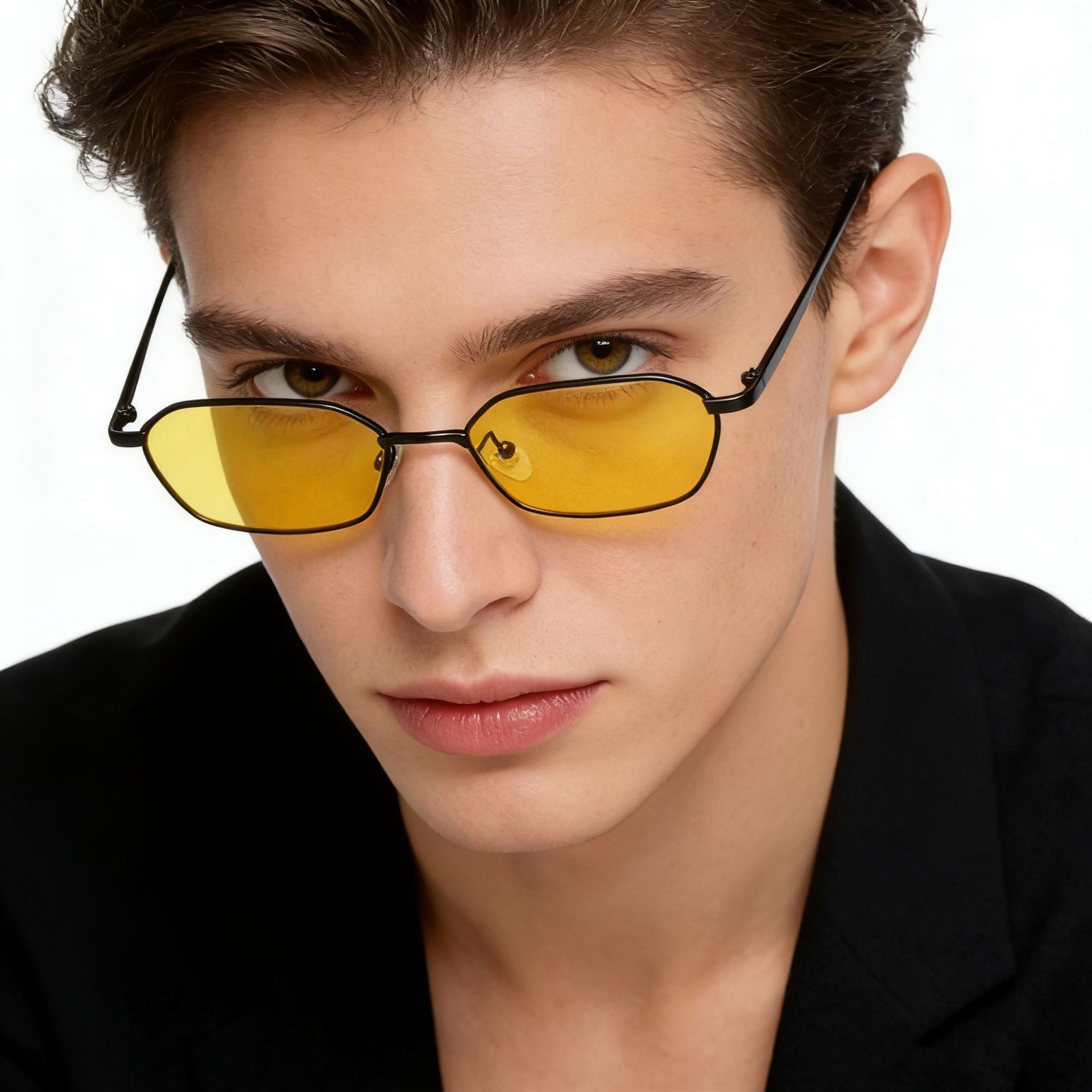 New Metal Frame Polygonal Sung - مراجعة Street Fashion Photography وسعره