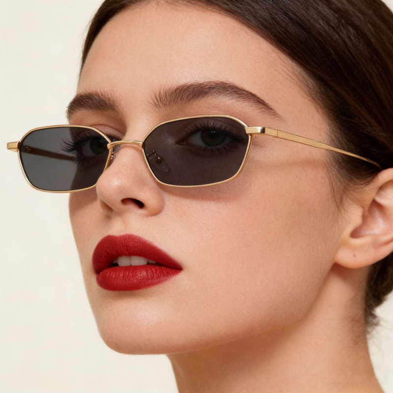 New Metal Frame Polygonal Sung - مراجعة Street Fashion Photography وسعره