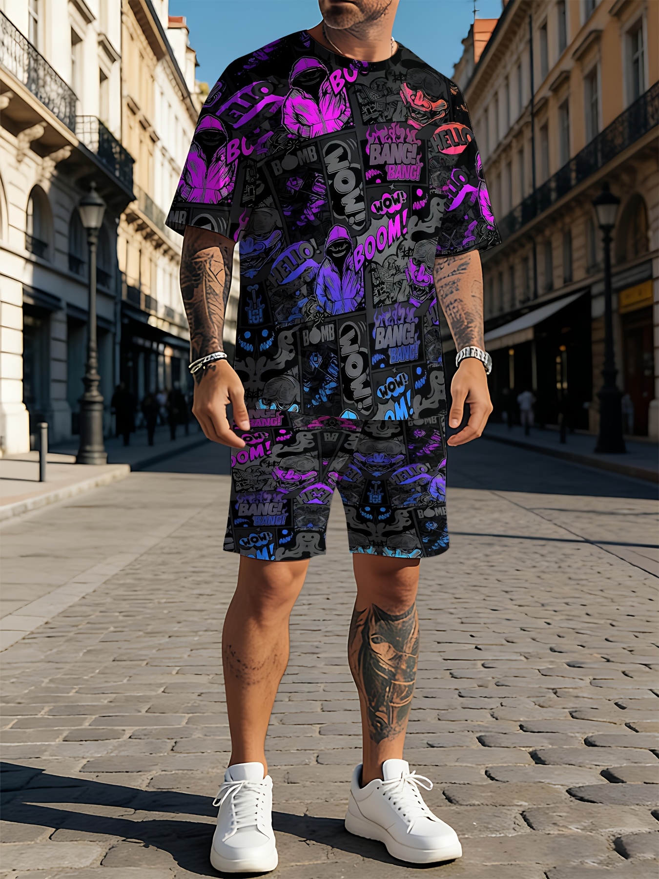 2026 Summer New Men's Short-Sl - مراجعة Street Fashion Designers وسعره