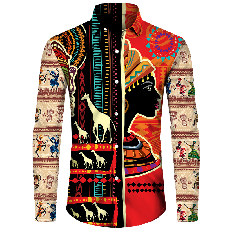 Ancient Egypt Printed Men's Sh - مراجعة Street Fashion Egypt وسعره