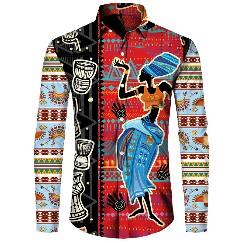 Ancient Egypt Printed Men's Sh - مراجعة Street Fashion Egypt وسعره